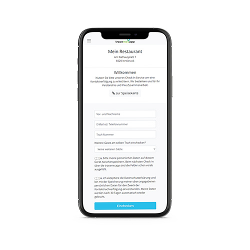 traceme.app corona kontaktnachverfolgung